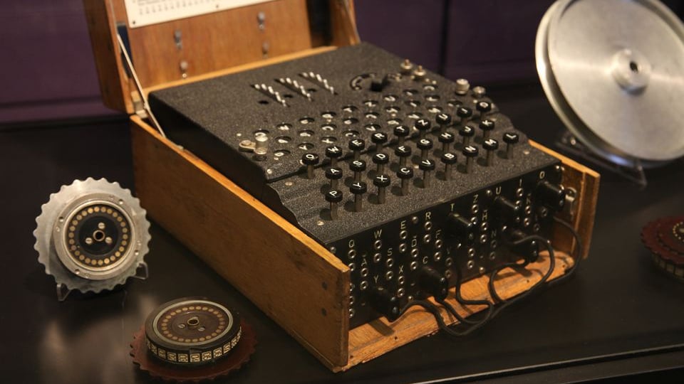 Photo of the Enigma Machine